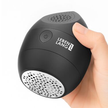 Електричний міні-фільтр для одягу LEBENLANG - з запасними лезами та пензлем для чищення | Для видалення ворсу та пуху | Чорний, 400mAh