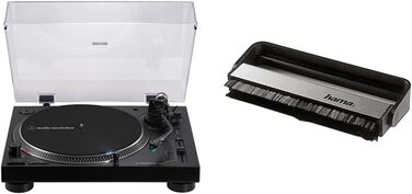 Програвач вінілу Audio-Technica LP120XUSB чорний, з Bluetooth, USB, аналоговий, прямий привід, комплект із вугільною щіткою
