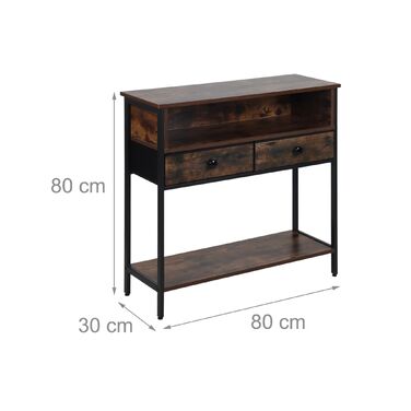 Столик-консоль Relaxdays з висувними ящиками