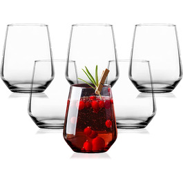 Набір склянок для води на весну і осінь, 6 шт., для коктейлів і безалкогольних напоїв, Набір келихів для хайболу, 425 мл