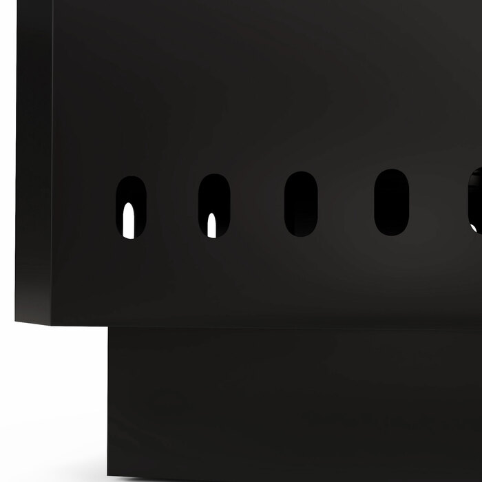 Вогнище, кострище з мітлою, 48 x 48 x 41 см, чорне