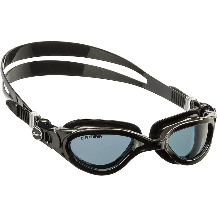 Плавальні окуляри Cressi Flash преміум-класу для дорослих із захистом від запотівання і 100 захистом від ультрафіолету (один розмір підходить всім, Різнокольоровий)