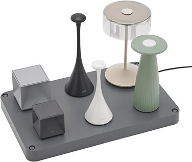 LED-лампа SIGOR Nuflair на акумуляторі з вазою для квітів, золота, IP54, 24 см, 12 год роботи, для дому та саду