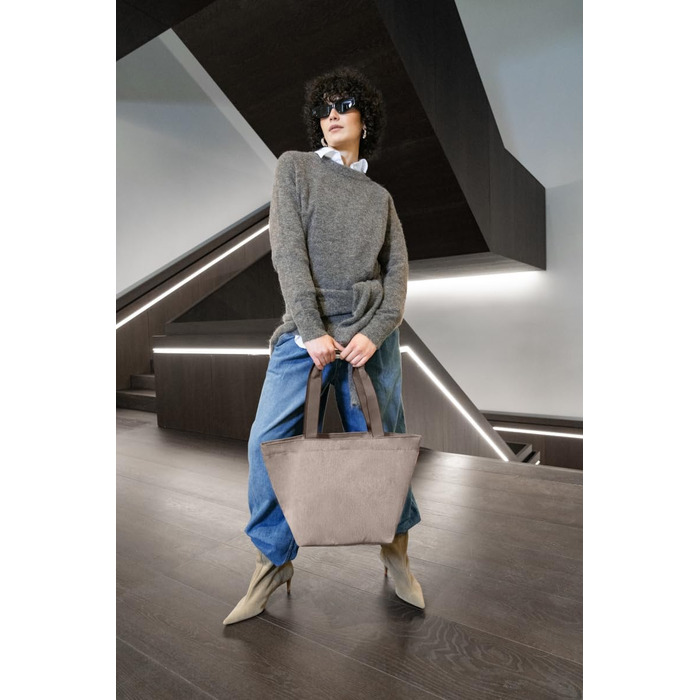 Сумка-шопер Reisenthel Shopper M – стильна та містка сумка з водовідштовхувального матеріалу Herringbone Mokka