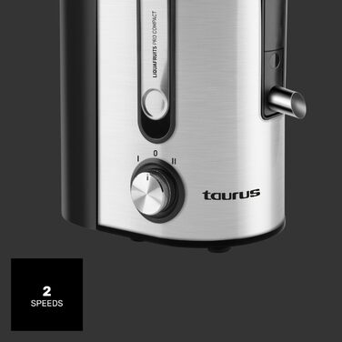 Тaurus Liquafruits Pro Compact - компактний соковичавник з нержавіючою сталлю, 600W, 2 швидкості, 350 мл, 1.2 л, анти-крапельна система