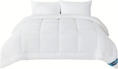 Ковдра BEDSURE 135x200 см - чотирисезонна, для алергіків, біла, 300 GSM, Oeko-Tex сертифікат