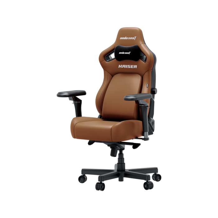 Крісло геймерське ігрове Anda Seat Kaiser 4 V2 Size XL Brown PVC