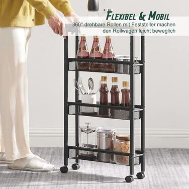 Органайзер Relaxdays для ванної кімнати з 4 ярусами