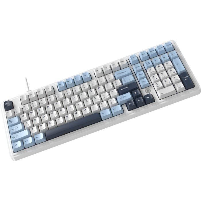 Дротова магнітна клавіатура Ajazz AK980 MAX Magnetic switches Blue White Dark Blue (AK980-MAX-M-BWD)