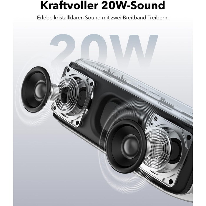 Soundcore Select 2S: Портативна Bluetooth-колонка з 20W, BassUp™ та IPX7 захистом (синій)