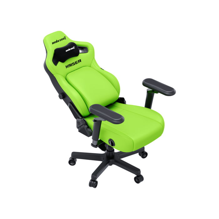 Крісло геймерське ігрове Anda Seat Kaiser 4 V2 Size XL Cyber Green PVC