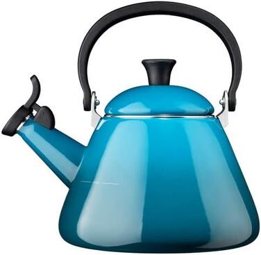 Чайник Le Creuset Kone з свистком, емальований сталь, 1.6 л, Deep Teal (Світло-бірюзовий)