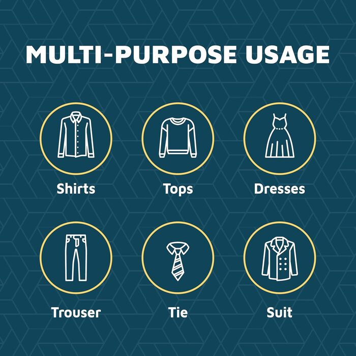 Набір для вішання штанів Lifemaster з металу, чорний, 50 шт.