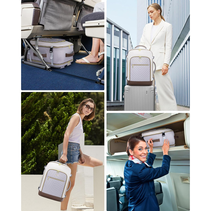 Рюкзак LOVEVOOK для ручної поклажі 40L: жіночий, для подорожей, з відділенням для ноутбука 17.3