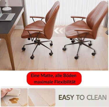 Захисна килимок під офісне крісло Artwelt, PVC, 190x120 см, антиковзаюча