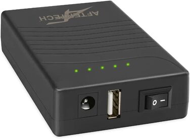 AFTERTECH Mini UPS Powerbank 12V 3000mAh з USB-виходом: резервне живлення для пристроїв