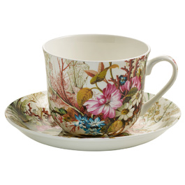 Чашка для чаю з блюдцем Maxwell & Williams Ocean Fantasy KILBURN, фарфор, 17,5 х 17,5 х 9 см, 480 мл