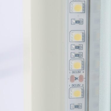 Дзеркало для ванної кімнати Kedia LED з підсвічуванням, 100x60 см (білий)