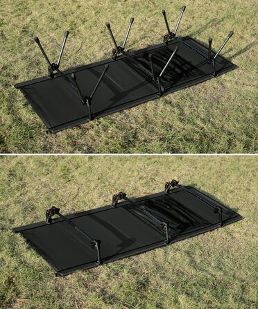 Складане польове ліжко OneTigris SUPRANUBIS 190×70 см, легке переносне кемпінгове ліжко до 150 кг для намету, відпочинку, саду, офісу