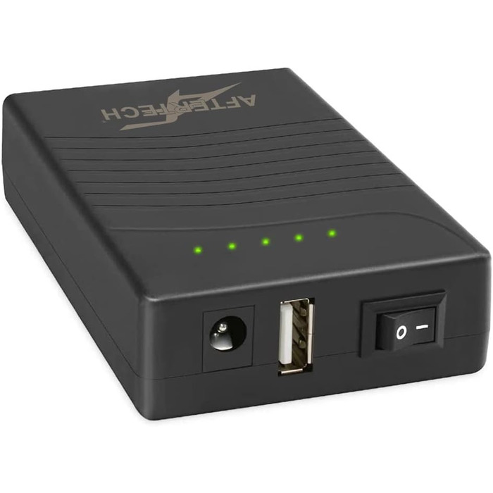 AFTERTECH Mini UPS Powerbank 12V 3000mAh з USB-виходом: резервне живлення для пристроїв