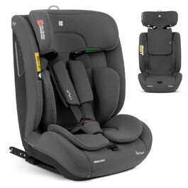 Автокрісло KikkaBoo i-Size i-FLIT 9-36 кг ISOFIX, Група 1/2/3, 15 міс. - 12 років, SPS, Top Tether, регульована підголовник, темно-сірий