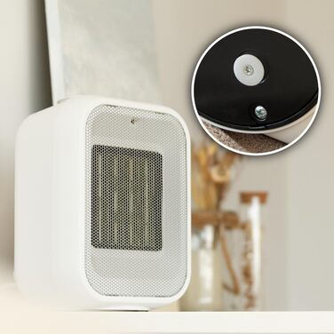 Обігрівач настільний Cecotec ReadyWarm 1500 Max Ceramic Rotate - керамічний, 1500 Вт, з регулюванням температури та 3 режимами, площа обігріву 15 м²