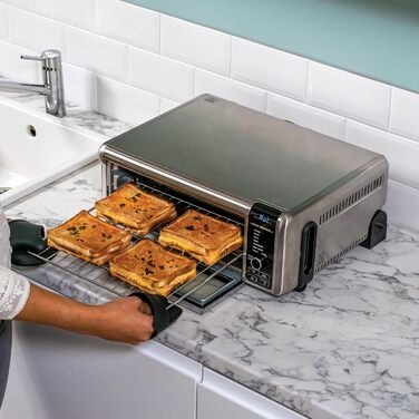 Ninja Foodi Міні-піч 8-в-1 SP101EU: Air Fry, Гриль, Випічка, та інші функції | Срібно-чорний колір