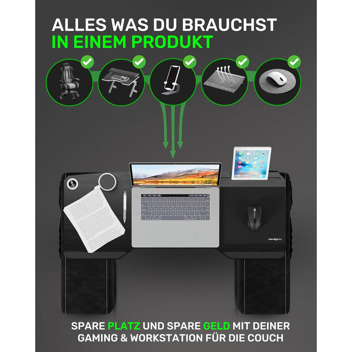 Підставка для ноутбука Couchmaster CYBOSS: ергономічна, широка, для дивану, софи та ліжка