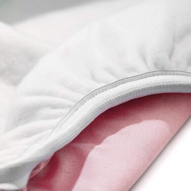 Чохол для прасувальної дошки Lengenstein зі зручною набиванням чохол для парової праски 120x40, включаючи затискачі і захисну тканину для прасувальної дошки (рожевий)