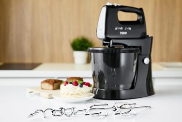 Кухонний комбайн MPM MMR-16Z з обертовою чашею 3,4 л, BPA free, 5 швидкостей + Turbo, міцні гачки та шнек з нержавіючої сталі, білий, 750W.