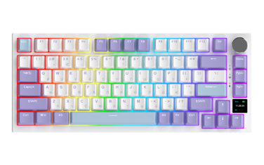 Бездротова механічна клавіатура Ajazz AK820 PRO PRO 75% Gift Switch White RGB   (AK820PRO-G-PWB)