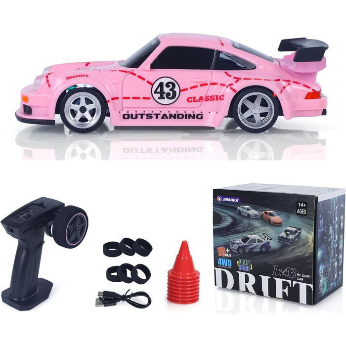 Радіокерований автомобіль Toucan RC Hobby RTR 4x4 1/43 - Повнорозмірний, швидкісний міні-автомобіль