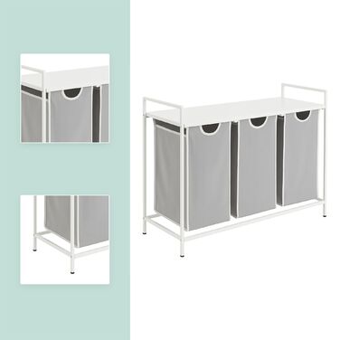 Організатор для білизни Relaxdays з 3 відділеннями та полицею