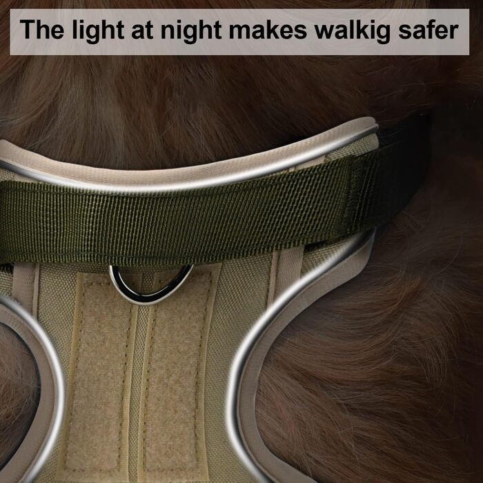 Шлейка для собак M, дихаюча, регульована, проти затягування, безпечна, світловідбиваюча