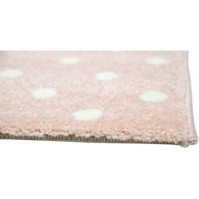 Дитячий килимок в рожево-сіро-кремовому кольорі, розмір 140x200 см