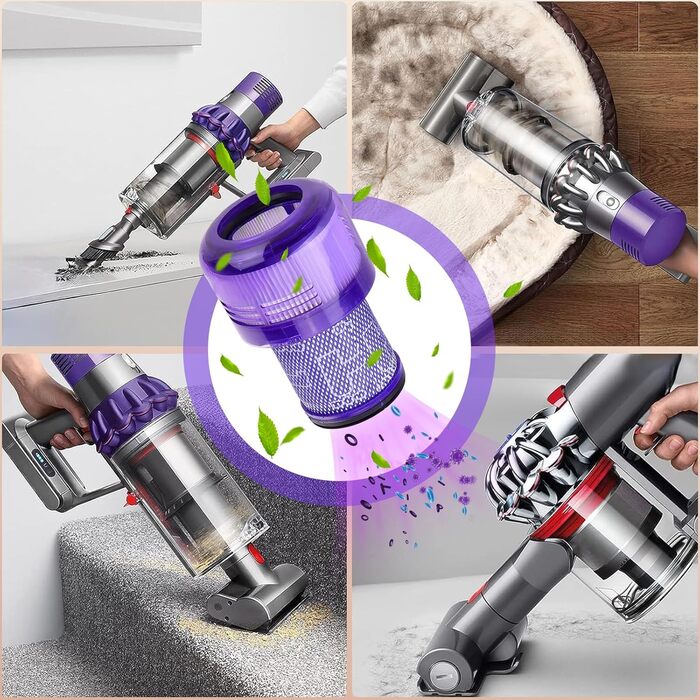 Фільтр Dyson 3 шт. , фільтр Dyson v12 для пилососів Dyson V12 Slim, V12 Detect Slim Vacuums, Dyson V12 Detect Slim, V12 Detect Slim Extra, змінний фільтр Dyson v12 Slim Absolute, заміна V12-3 шт.