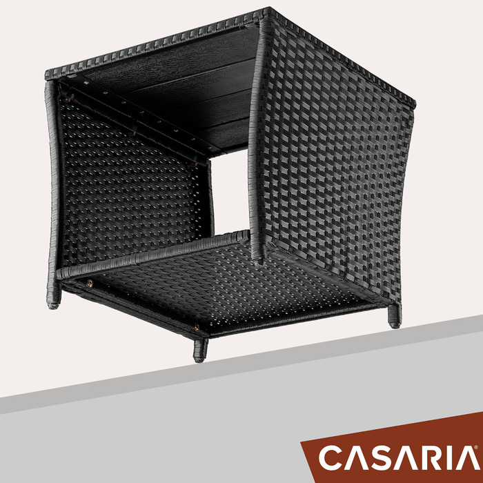 Столик з поліротанга Vedis чорний 45x45x40см