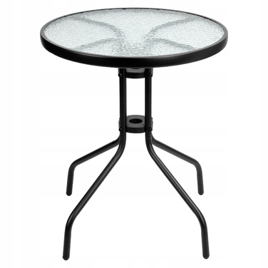 Комплект садових меблів із пластику eHokery, чорний, 3 предмети