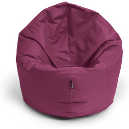 В 1 з наповнювачем Seat Cushion Floor Cushion Крісло BeanBag (діаметр 100 см, винно-червоний), 2