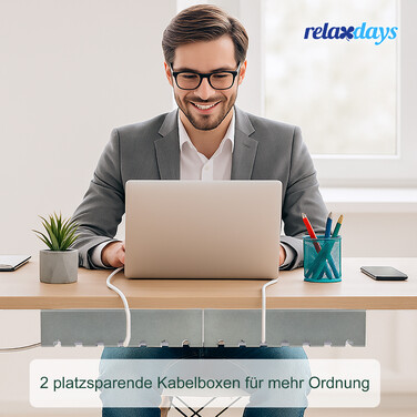 Набір кабельних органайзерів Relaxdays для столу (2 шт.)