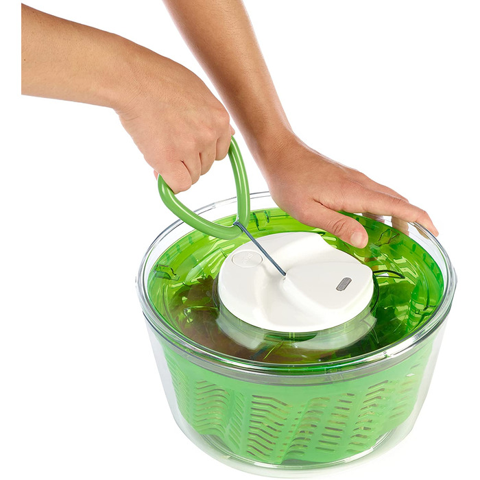 Вращатель для салату E940011 Easy Spin 2, Маленький, пластиковий, Зелений, сушарка для салату, включаючи салатницю, Aquavent Technolo