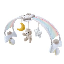 Ігрова арка Chicco RAINBOW для дитячого ліжечка, 2 в 1 зі світлом і мелодіями, Neutralab 0 місяців