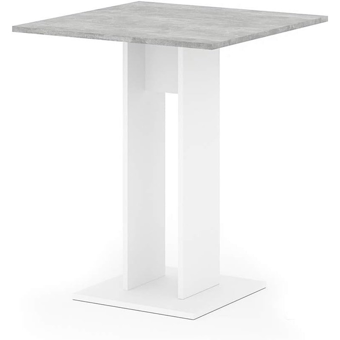 Стіл журнальний Vicco Repose, 65x65 см, бетонний, для вітальні/їдальні