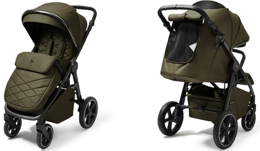 Дитячий прогулянковий візок 4BABY Xplode, зелений, алюмінієвий, з можливістю компактного складання