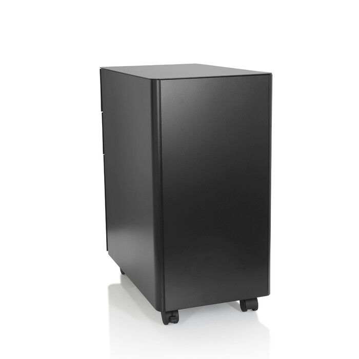 Контейнер на колесах COLOR I, метал чорного кольору, hjh OFFICE