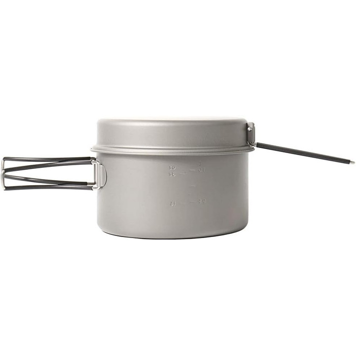 TOAKS Titan: Набір посуду для кемпінгу та хакінгів (1350мл) - сковорода, каструля, миска