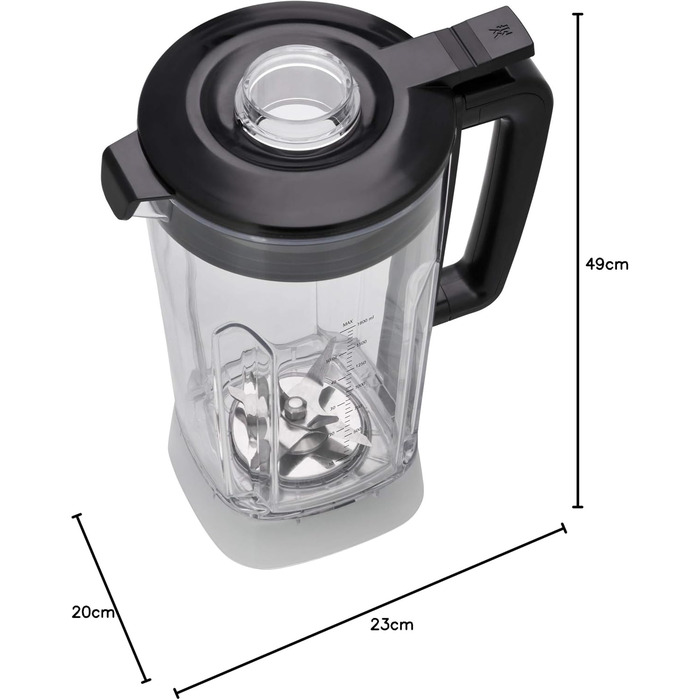 Високопродуктивний блендер WMF Kult Pro 1.600 Вт з 6 автопрограмами, 1.8л, подрібнення льоду та функцією інтервального режиму