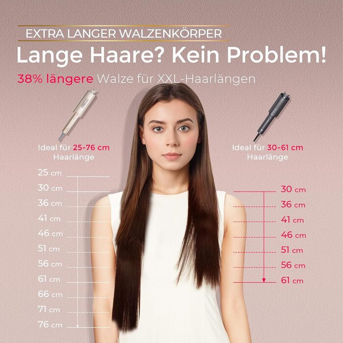 Автоматичний локшик TYMO Curlpro Plus 25mm: великі локони, захист від опіків, для довгих волосся