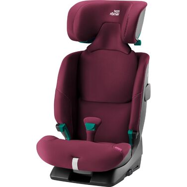 Дитяче автокрісло BRITAX RMER ADVANSAFIX 2 Z-LINE, для дітей від 76 до 150 см (i-Size) з ISOFIX і без, від 15 місяців до 12 років, (Burgundy Red)