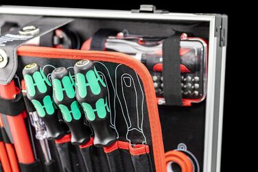 Набір інструментів Meister 131 предметів Knipex & Wera в алюмінієвому кейсі - професійний валіза з інструментами для майстрів